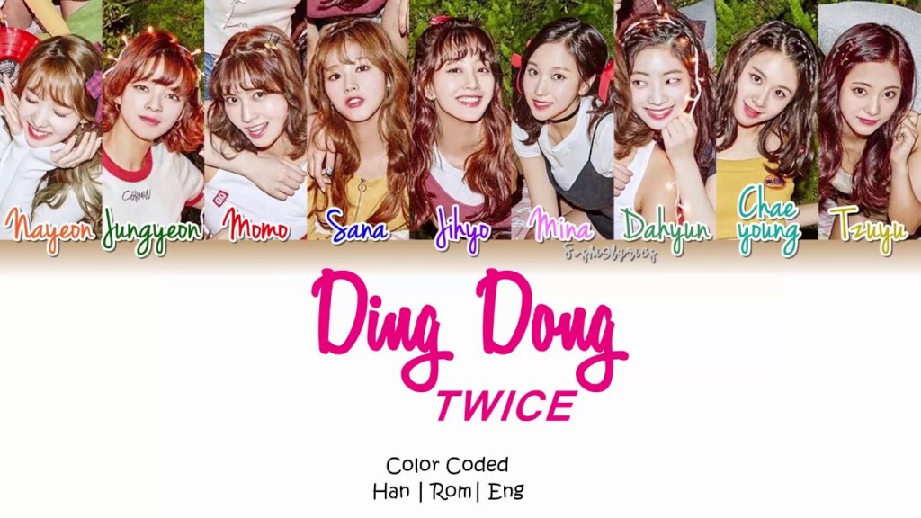 TWICE - Ding Dong Color Coded lyrics tradução 