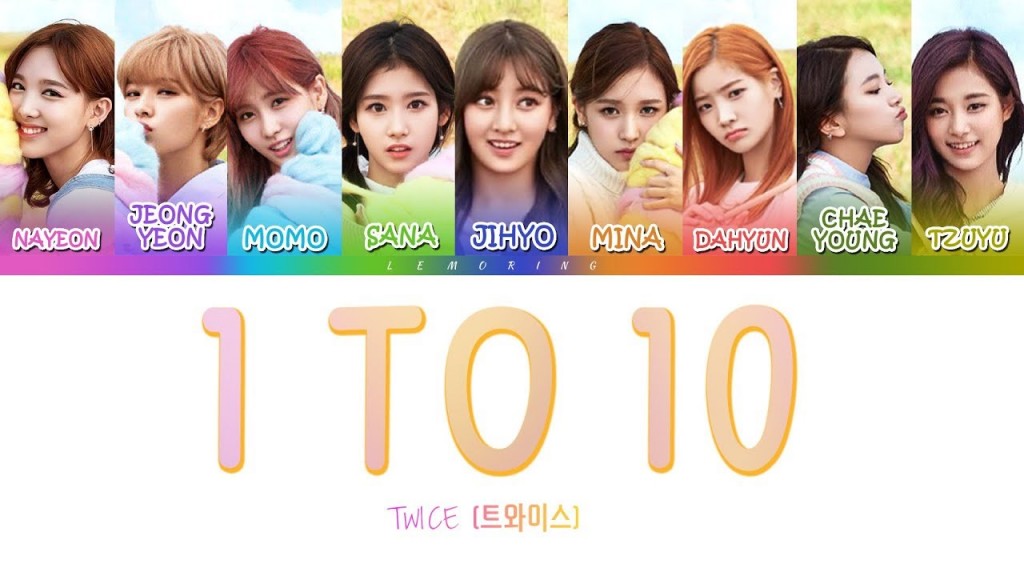 TWICE - 1 to 10 Color Coded lyrics tradução 